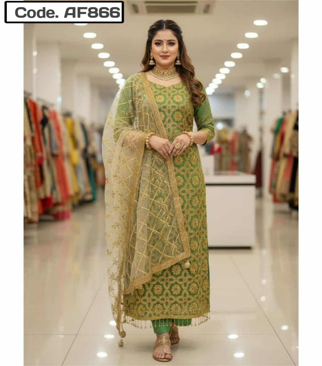 Febric Ac kotton kapor embrodery O 0ll ovar print Code. AF 866