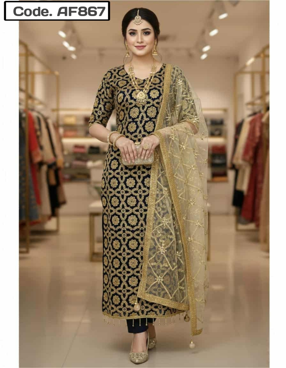 Febric Ac kotton kapor embrodery O 0ll ovar print Code. AF 867