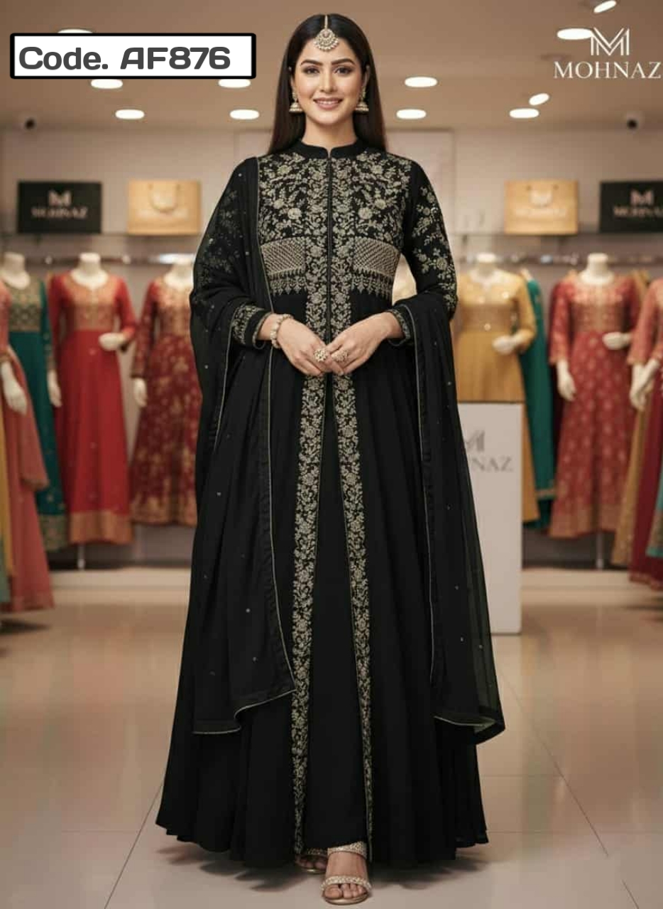 Redimed Embrodery Jorjet Party dress .Code. AF876