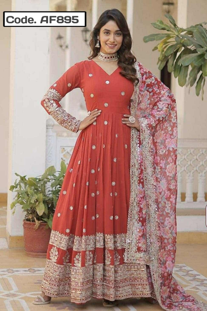 Indian Fox Jorjet Embroidery Sequence kaj kora Code. AF895