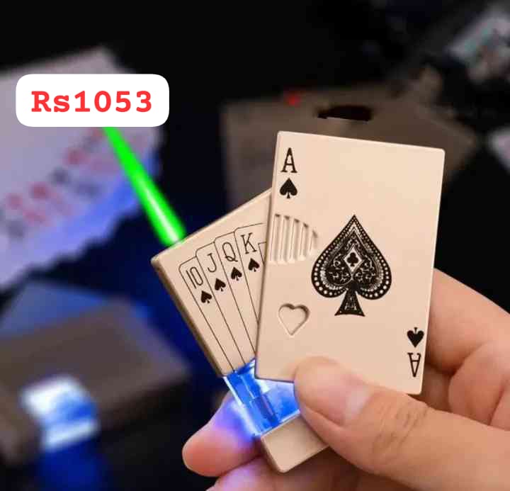 Personality Metal Blue Light Windproof Cigar Lighter Mini Butane Gas Lighter গ্যাস লাইটারCode: rs1053