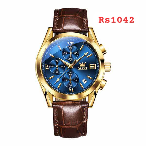 OLEVS Watch চামড়ার বেল্ট  ছেলেদের ঘড়িCode: rs1042