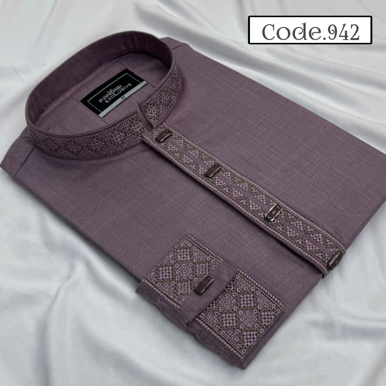 Wool Cotton Fabrics Panjabi Code.942