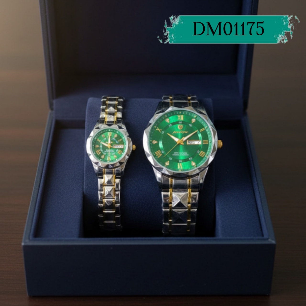Poedagar Luxury Couple Watch (Water Resistant)  Code.DM01175