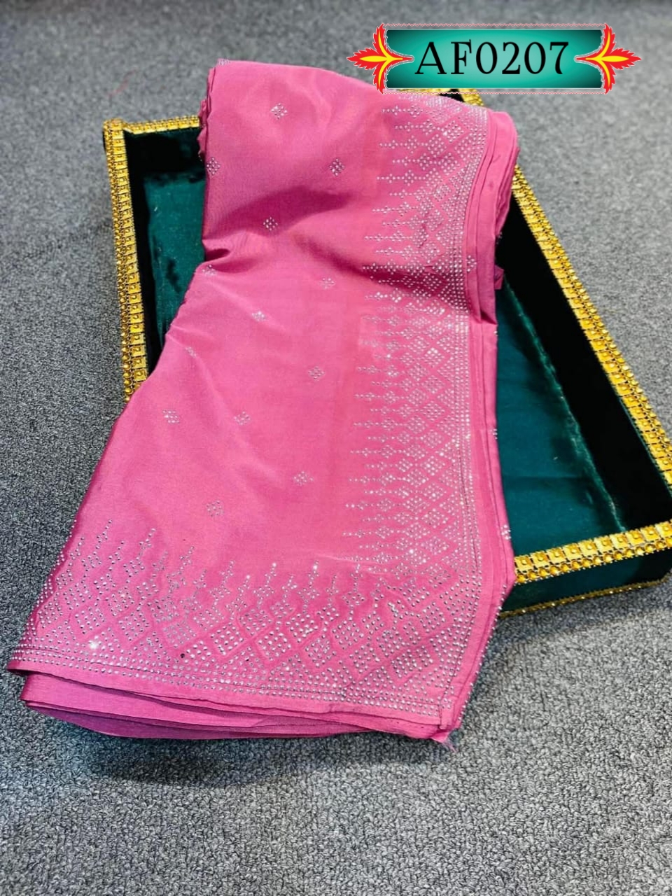 SOFT SPACE SILK FABRIC ALONG WITH DESIGNER Code. AF0207