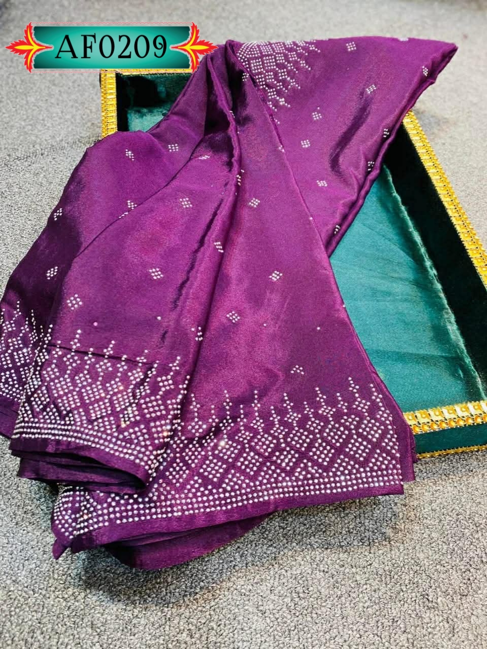 SOFT SPACE SILK FABRIC ALONG WITH DESIGNER Code. AF0209