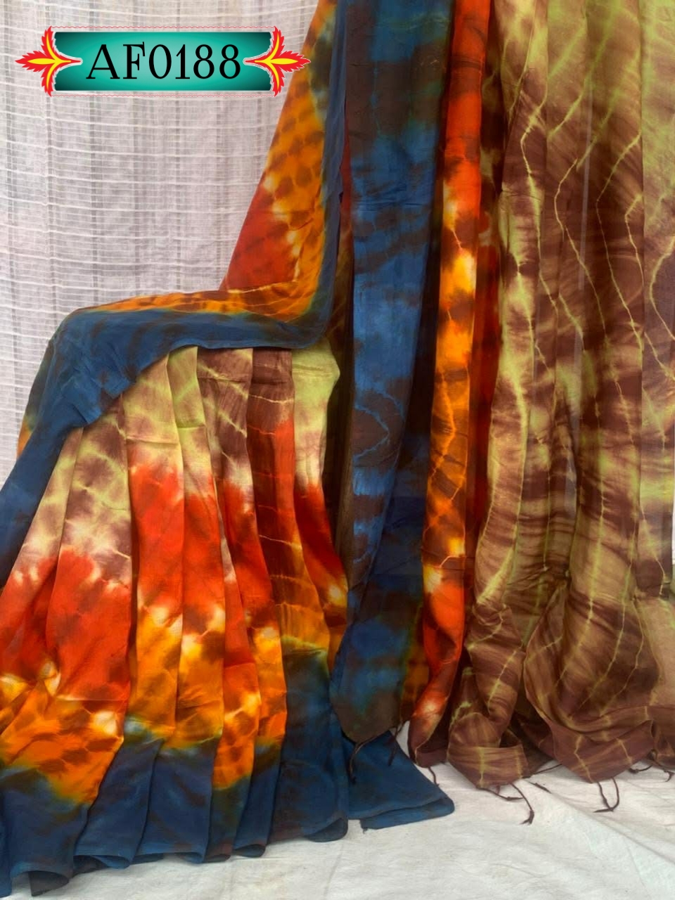 মনোমুগ্ধকর ডিজাইনের VIP শিবুড়ি ডাই সিল্ক শাড়ি Code. AF0188