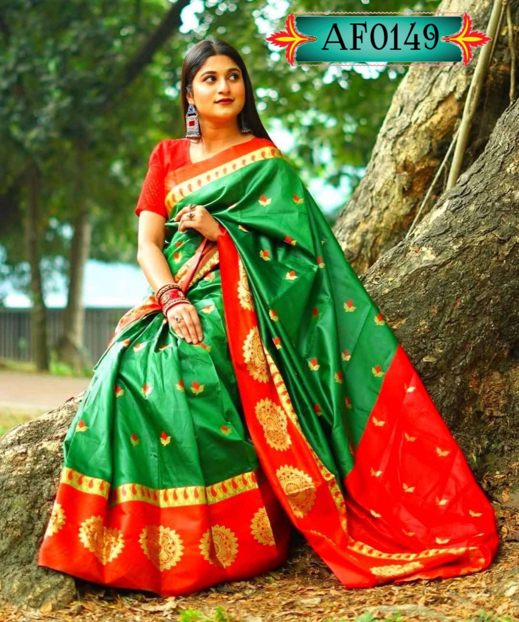 সফট সিল্ক কাতান শাড়ি  Code. AF0149