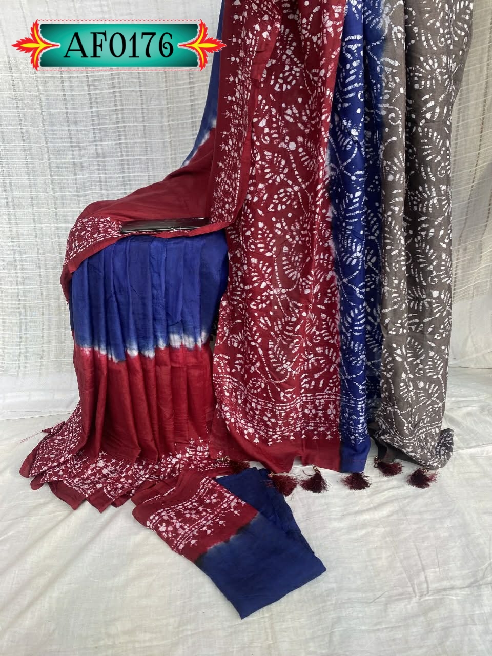 তিন শেড টার্সেল সিল্ক শাড়ি Code. AF0176