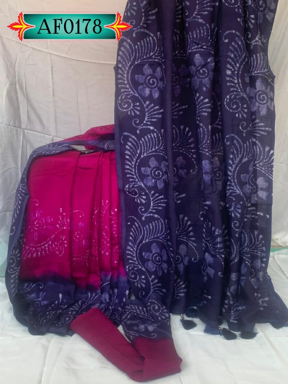 তিন শেড টার্সেল সিল্ক শাড়ি Code. AF0178