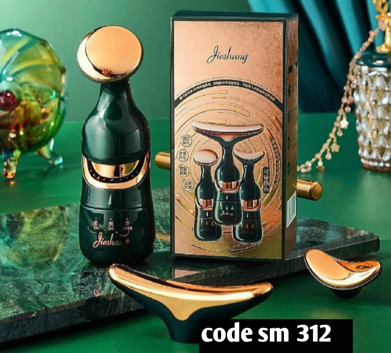 3 In 1 Face Massager Neck Facial Eye Massage Introducer Rejuvenation Beauty Aging Anti Microcurrent Skin Care Device