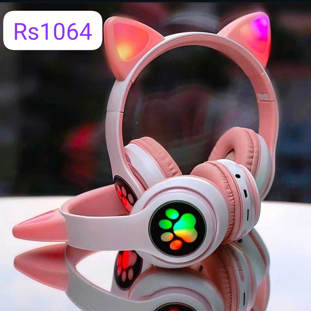 💥Original STN-28 Cat Headset মেয়েদের ক্যাট হেডফোন💥