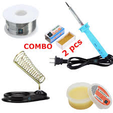 Soldering Package-Soldering Iron,Lead,2pcs Rosin And Soldering Stand,Soldering Paste - soldering iron