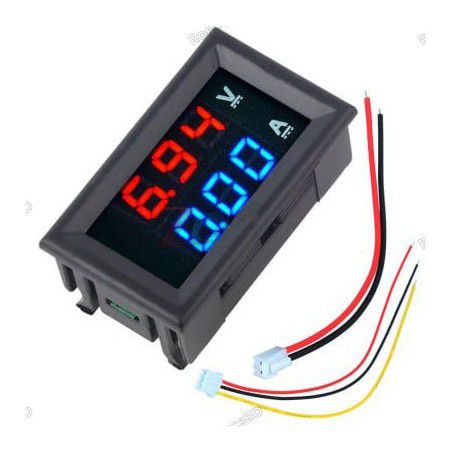 DC 0-100V 100A Voltage and Current Dual LED Display Panel Meter