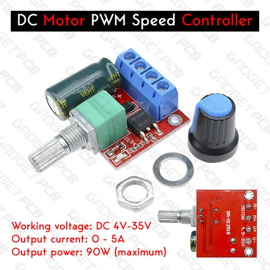 DC 4V-35V 5A 90W PWM DC Motor Speed Controller Module Speed Regulator Control Adjust Board Switch 6V 12V 24V PN35