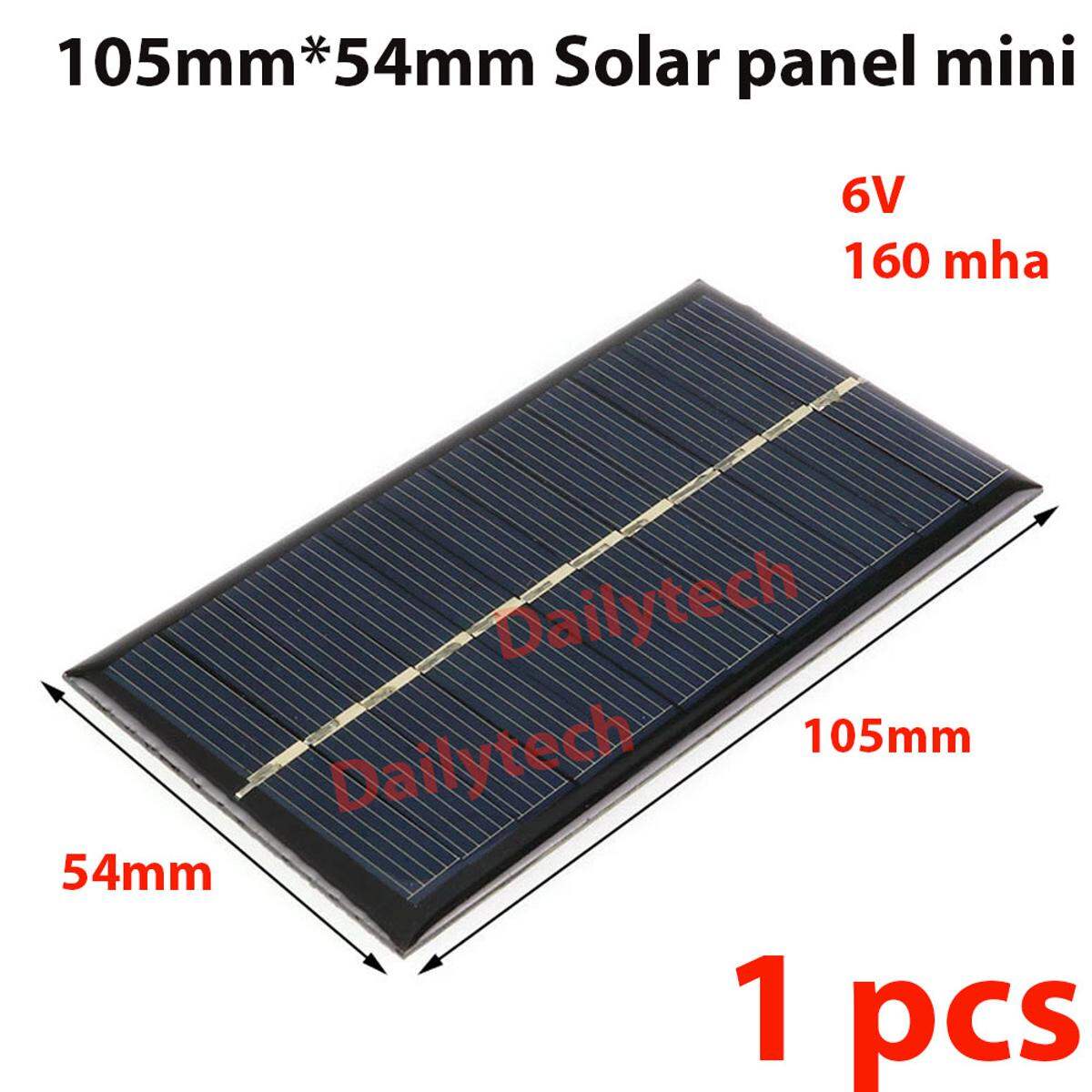 Solar Panel 6V Portable Module DIY Small Solar Panel 105mm*54mm