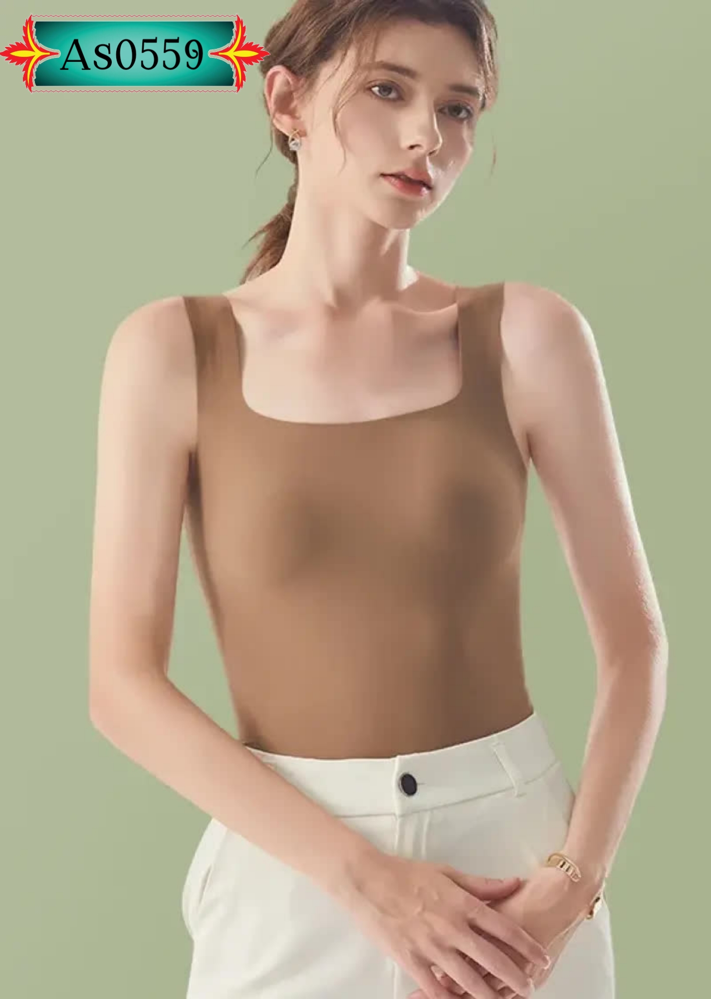 Outerwear Wide Shoulder Sleeveless Tops