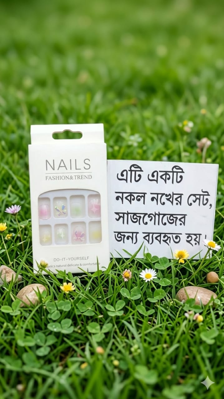 Fashion Trend Press On Nails কৃত্রিম নেইল সেট