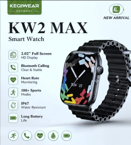Keqiwear Kw2 Max Smart Watch ছেলেদের ঘড়ি