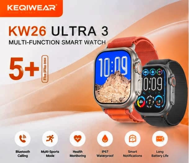 Kw26 Ultra 3 Smart Watch স্মার্ট ওয়াচ ঘড়ি
