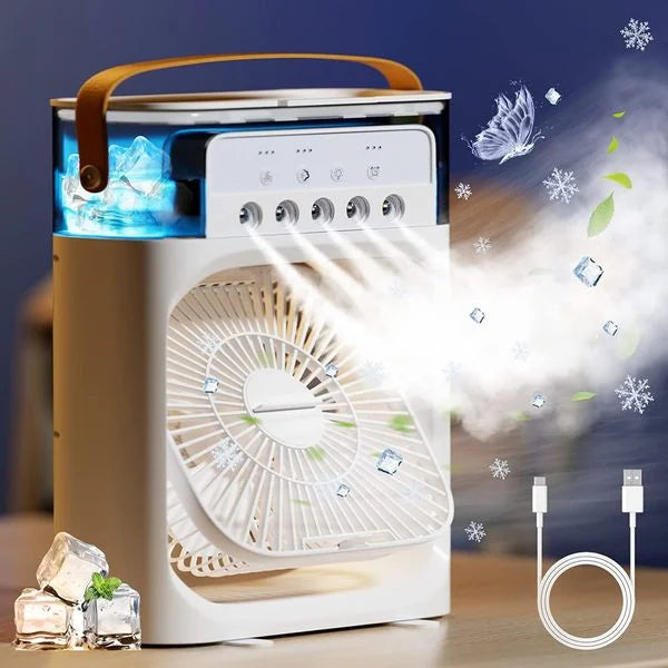 ❄️ 3-in-1 Extonic ET-C702 Air Cooling USB Fan | এয়ার কুলার মিস্ট ফ্যান ❄️